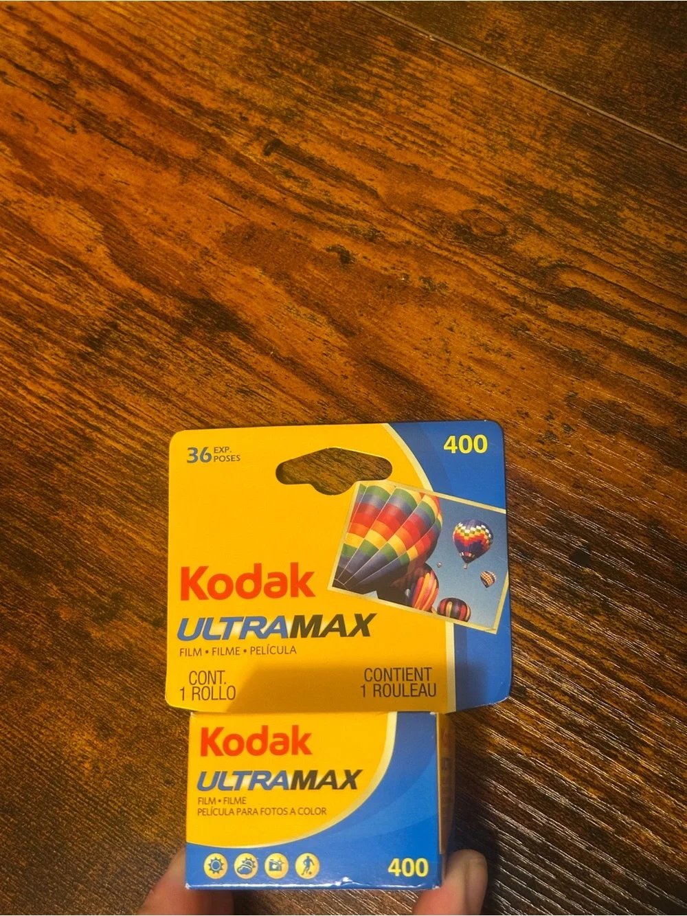 Kodak Ultramax 400 Film - Yellow and Blue Packaging